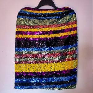 Shimmering Sequins Skirt Size 8-10